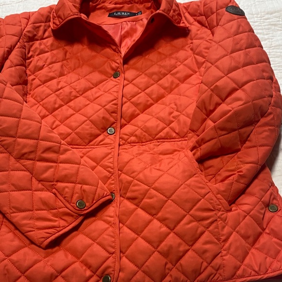 Ralph Lauren Women's Quilted orange Jacket - Picture 7 of 9